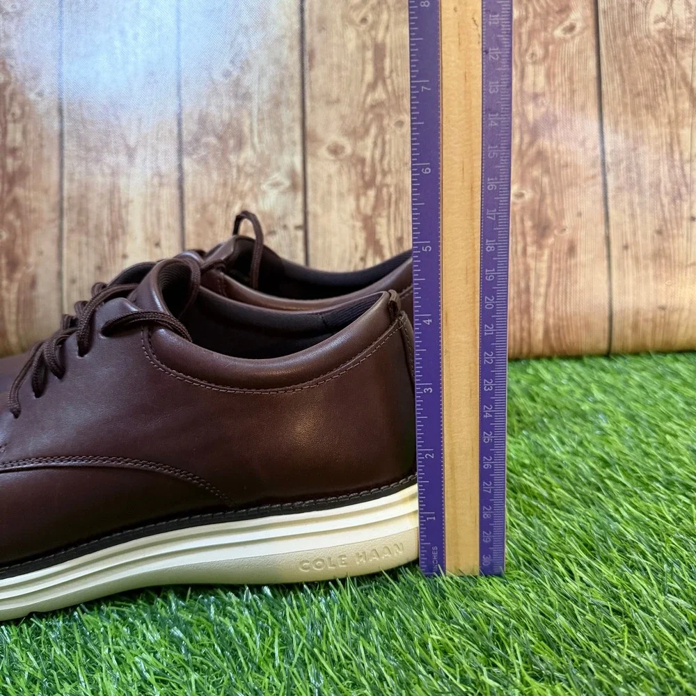 Cole Haan Grand Plus Ultra Ox Shoes Mens size 9 Burgundy Leather Dress Casual